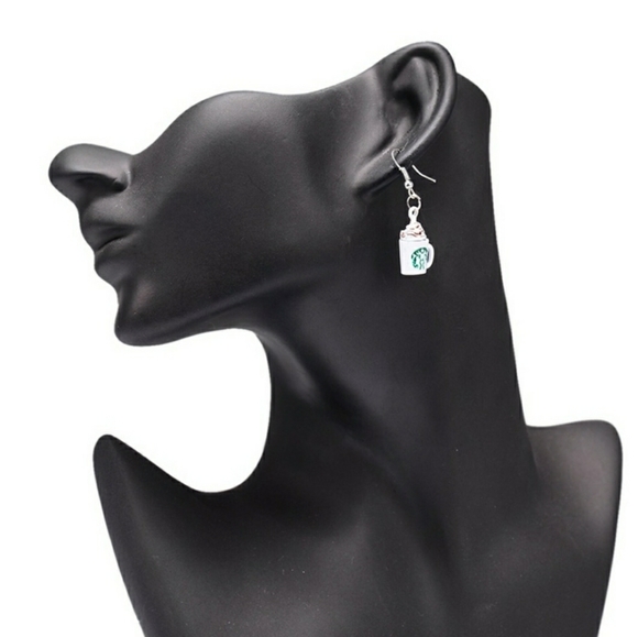 New Starbucks Frappuccino Dangle Earrings - Picture 4 of 6